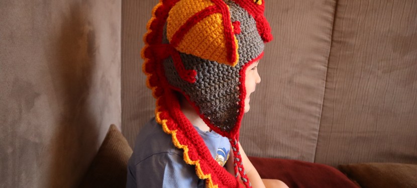 Crocheted Dragon Hat